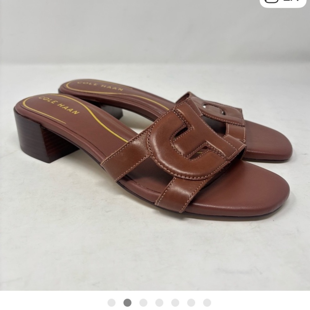 Cole Haan Women's Tan Slide Sandals
